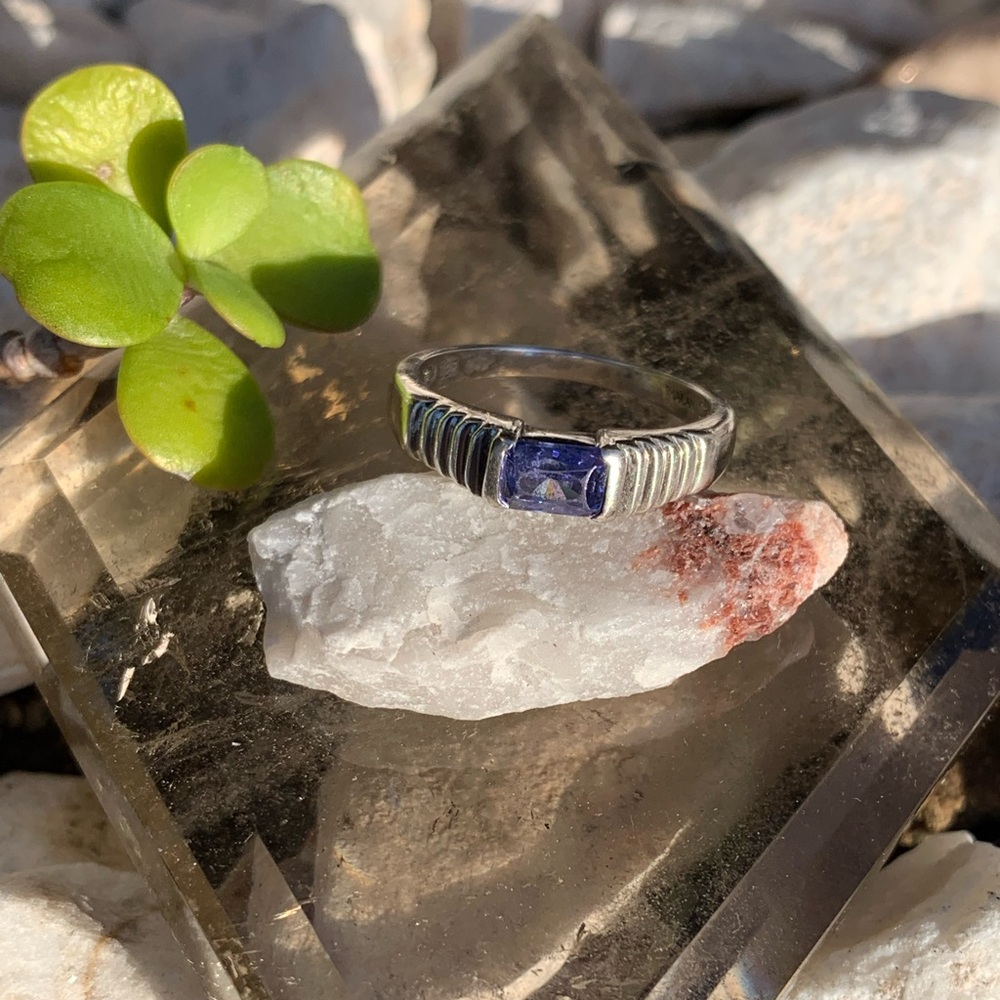 Tanzanite Sterling Silver Ring